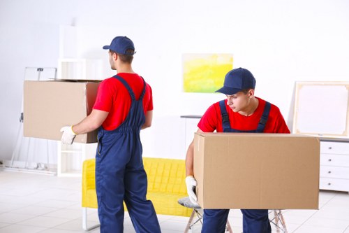 Removal team planning a flat move in Bethnal Green