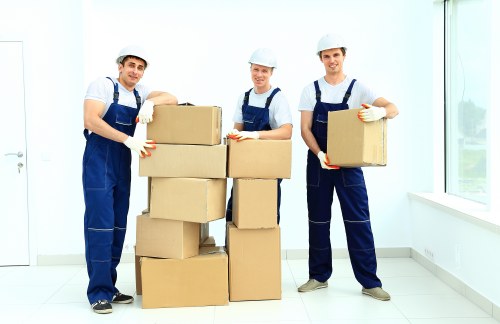 Office furniture transport and reassembly during a Bethnalgreen relocation